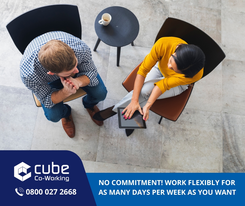 Say goodbye to rigid office contracts! 👋 

With Cube Co-Working Day Pass, you get a dedicated desk space whenever you need, with absolutely NO commitment
✅ High-speed Internet
✅ Clean, professional &amp; quiet working space
✅ Onsite parking &amp; EV charger 

Work flexibly today!