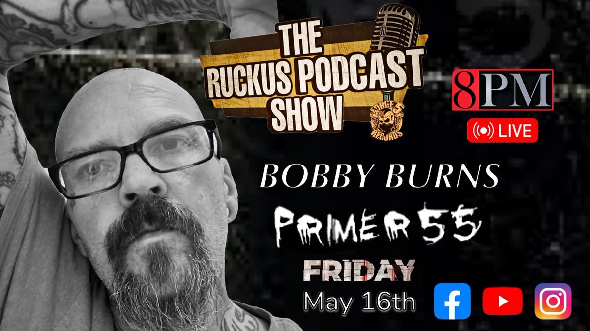 This Friday! Live on the F5R and <a href="/DannyDiablo/">DANNY DIABLO</a> YT and FB pages! 8pm (cst)

Special guest: Bobby Burns of <a href="/PRIMER55FAMILY/">PRIMER 55</a> 

#primer55
#numetal
#raprock
#numetalmusic
#rapmetal