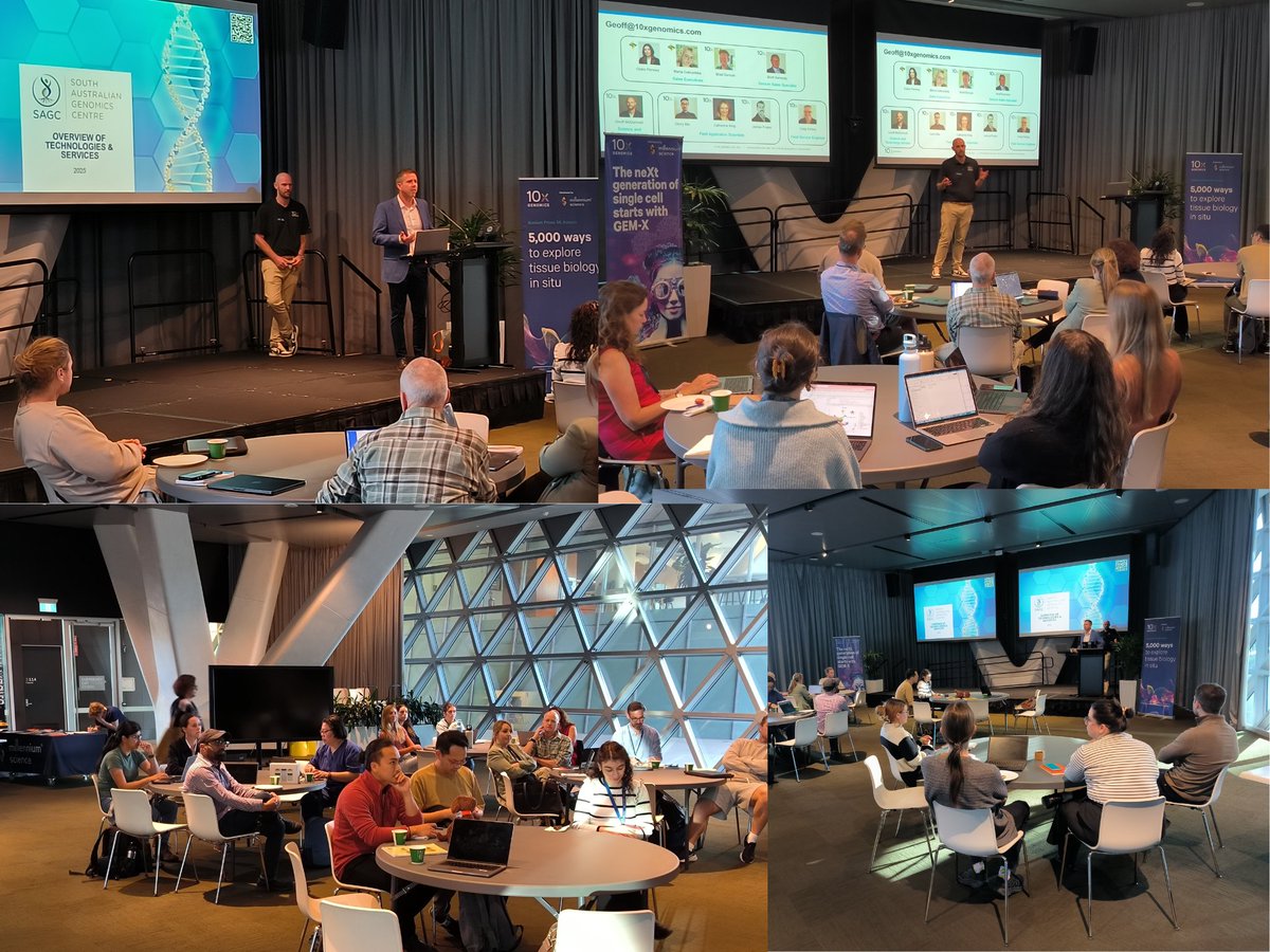 South Australian Genomics Centre (SAGC) (@sa_genomics) on Twitter photo š¬ A huge thank you to everyone who attended our Spatial Biology Workshop ā great discussions and engagement. It was nice to catch up and hear how projects are progressing. Thanks to our sponsors <a href="/mscienceaustnz/">Millennium Science</a> <a href="/10xGenomics/">10x Genomics</a> for making it all happen. Stay tuned for more programs š¬ A huge thank you to everyone who attended our Spatial Biology Workshop ā great discussions and engagement. It was nice to catch up and hear how projects are progressing. Thanks to our sponsors <a href="/mscienceaustnz/">Millennium Science</a> <a href="/10xGenomics/">10x Genomics</a> for making it all happen. Stay tuned for more programs