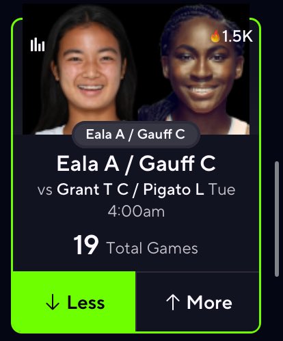 reversebarrypp's tweet image. 🧨POTD🧨 (47-13)🔥🔥

Send dm for pair🔏 (must use Rebet code) 

Let’s get this streak back hot family we cashing out tonight 😮‍💨

#PrizePicks #potd #Tennis #GamblingTwitter #gamblingX