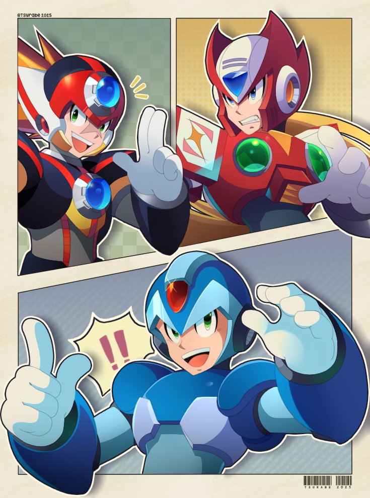 tsuterabe's tweet image. I felt the need to draw them together (again)

[#MegaMan ] [#rockman ] [#MEGAMANX ] [#ROCKMANX ] [#ロックマンX ] [#Megaman ] [#Rockman ]