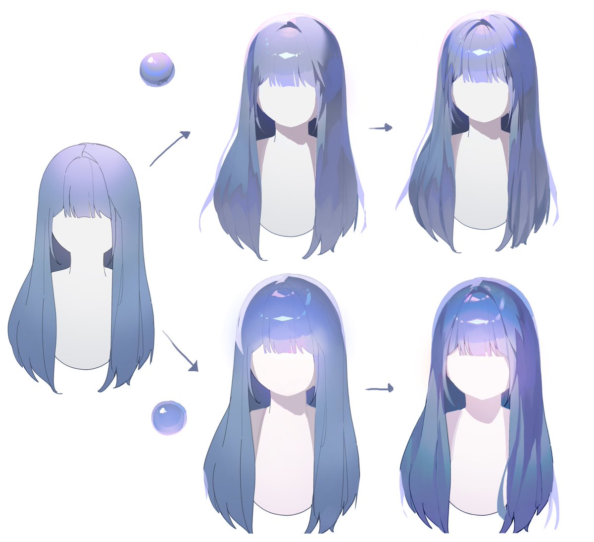 Hair rendering process