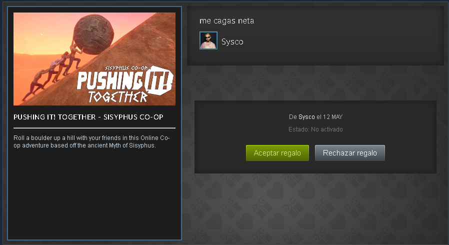 Lo bueno es que dice que me quiere