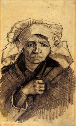 Head of a Woman - 1885 #artbots #vangogh