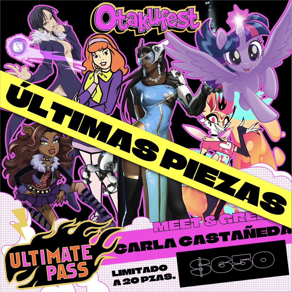 Otakufest Saltillo (@otakufest_mx) on Twitter photo ¡ULTIMAS PIEZAS PARA EL ULTIMATE PASS DE <a href="/DubbCarlaCM/">Carla Castañeda M.</a> ! Consigue la tuya en el enlace de Evenbrite y no te pierdas Otakufest 2025 😉💥
eventbrite.com.mx/e/otakufest-20… ¡ULTIMAS PIEZAS PARA EL ULTIMATE PASS DE <a href="/DubbCarlaCM/">Carla Castañeda M.</a> ! Consigue la tuya en el enlace de Evenbrite y no te pierdas Otakufest 2025 😉💥
eventbrite.com.mx/e/otakufest-20…