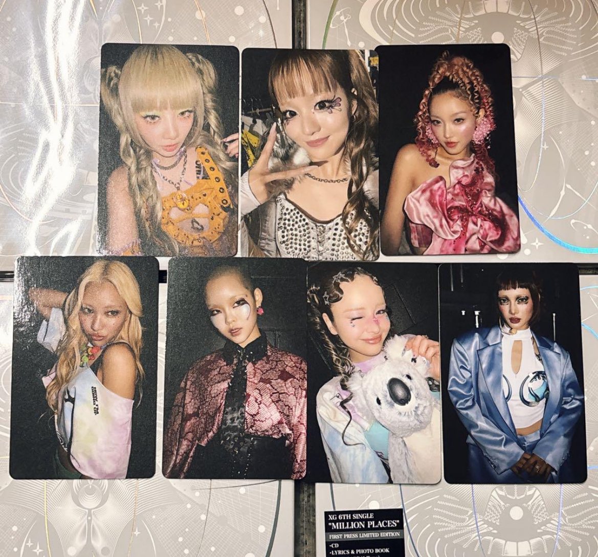 XG [MILLION PLACES] tower records luckydraw ld photocards