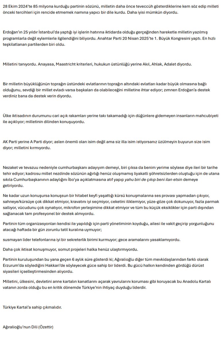 Ağıralioğlu'nun Dili
<a href="/anahtarparti/">Anahtar Parti</a> <a href="/yavuzagiraliog/">Yavuz Ağıralioğlu</a>