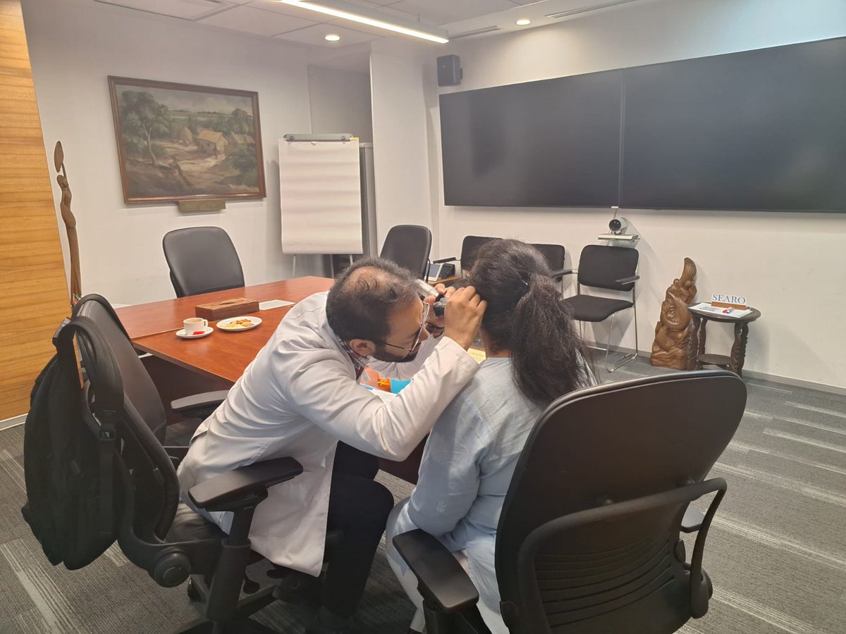 Great hearing screening camp at WHO SEARO on May 6th, 2025! Supported by #soundhearing2030 &amp; Maulana Azad Medical College. WCO India staff also participated. Consultations, audiometer tests, &amp; HearWHO app info shared. Follow-up for further care planned. #hearingcare  #WHO #SEARO