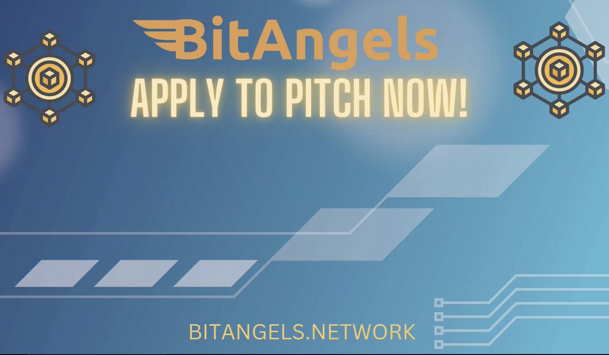 🌍 Position your blockchain startup to shine on the global stage. Apply to pitch at BitAngels Toronto 5/14, New York 5/21, or Las Vegas 5/29 &amp; 5/31. Meet investors building the future of Web3: bitangels.network/apply-to-pitch