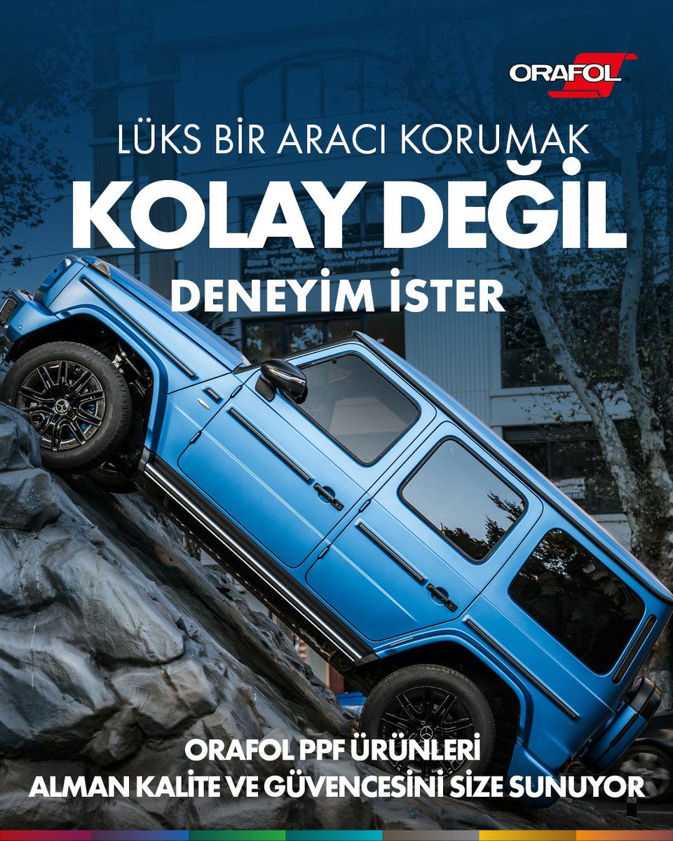ORAFOLTURKEY's tweet photo. Lüks bir aracı korumak kolay değil, deneyim ister!
Her araç kaplanır, ama her araç doğru korunmaz.

ORAFOL PPF ürünleri ile %100 güvende hissedersiniz.

#oracal #orafol #oraguard #ppfkaplama #şeffafkaplama #araçkaplama https://t.co/rLsoGuvmM6