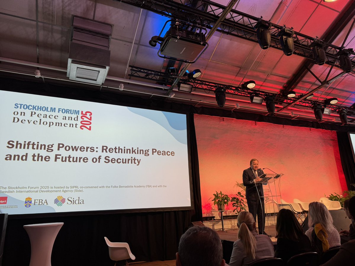 #SthlmForum 2025 officially begins. <a href="/SIPRIorg/">SIPRI</a>