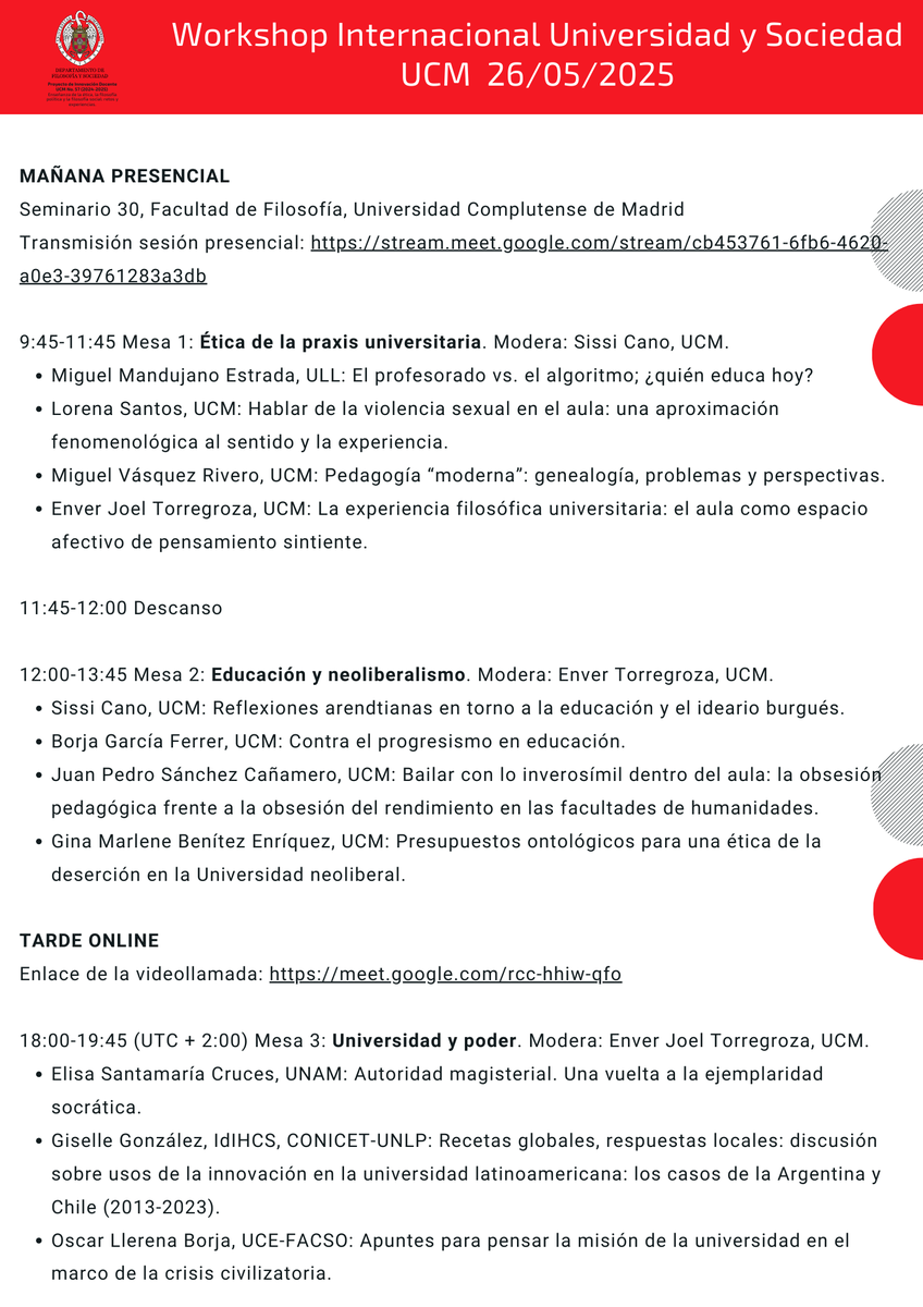 Dpto. Filosofía y Sociedad UCM tweet media