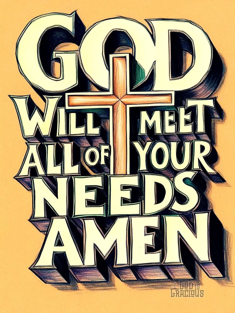 But my GOD shall supply all your need according to His riches in glory by Christ Jesus.
- Philippians 4:19