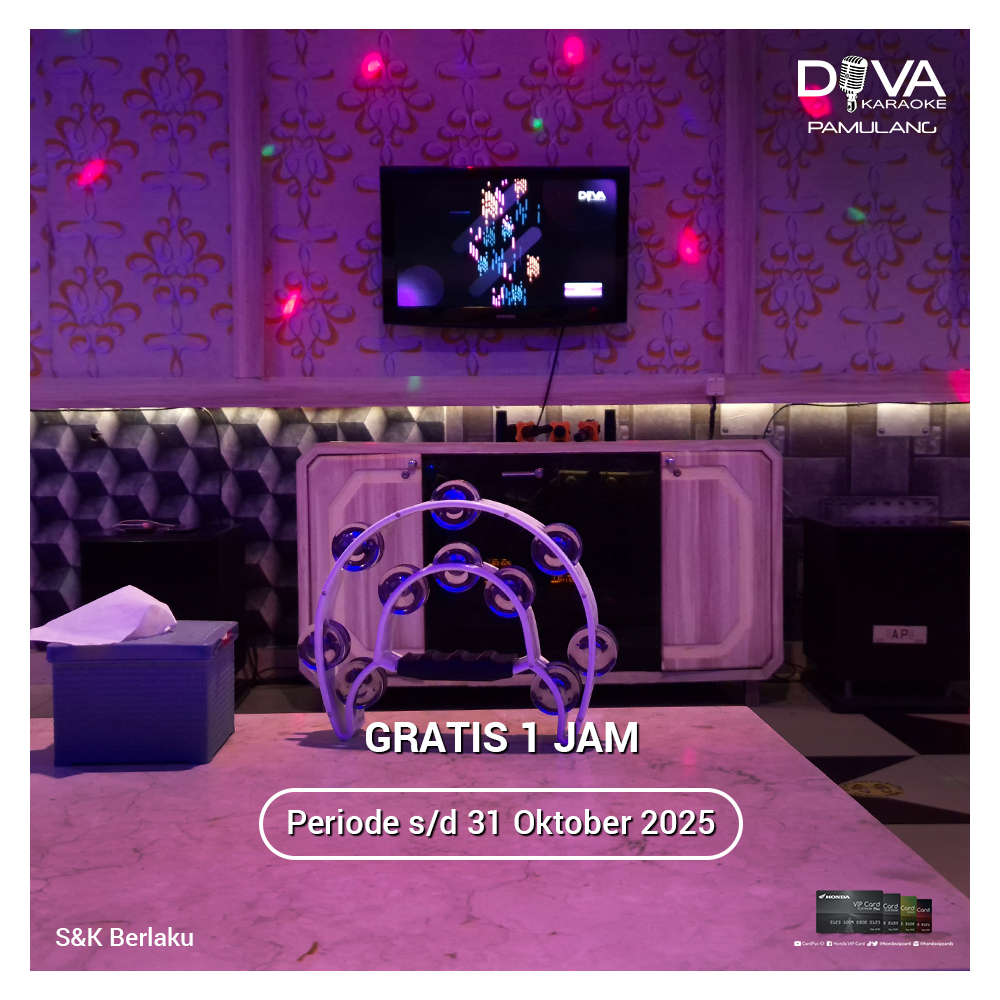 CardPlus_IDN's tweet photo. Nikmati nyamannya berkaraoke di @divakaraoke.official Pamulang dengan promo free 1 jam setiap bertransaksi menggunakan kartu berlogo Card Plus 🤩😍

#Karaoke #Musik #SingAlong #Lifestyle #DivaKaraoke #Pamulang #CardPlus https://t.co/jvENmTH7Lq