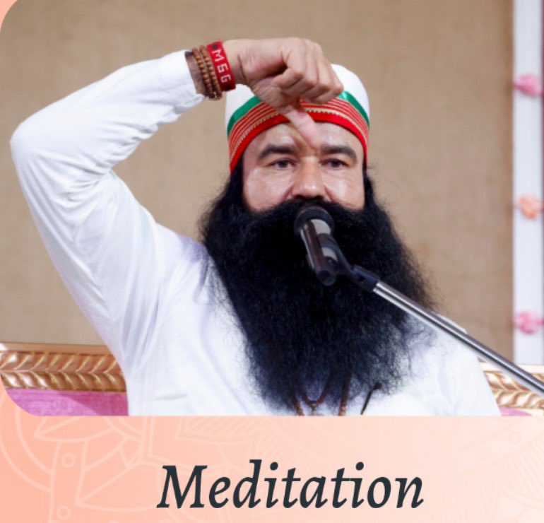 jyotiya888's tweet photo. Meditation is key to success, health happiness, and many more. It increases your will power and boost your self-confidence, and you can achieve your goal. Saint Dr MSG encourages us to do meditation for a good mental health and will being. #BoostYourWillpower https://t.co/a14CK2Iptd