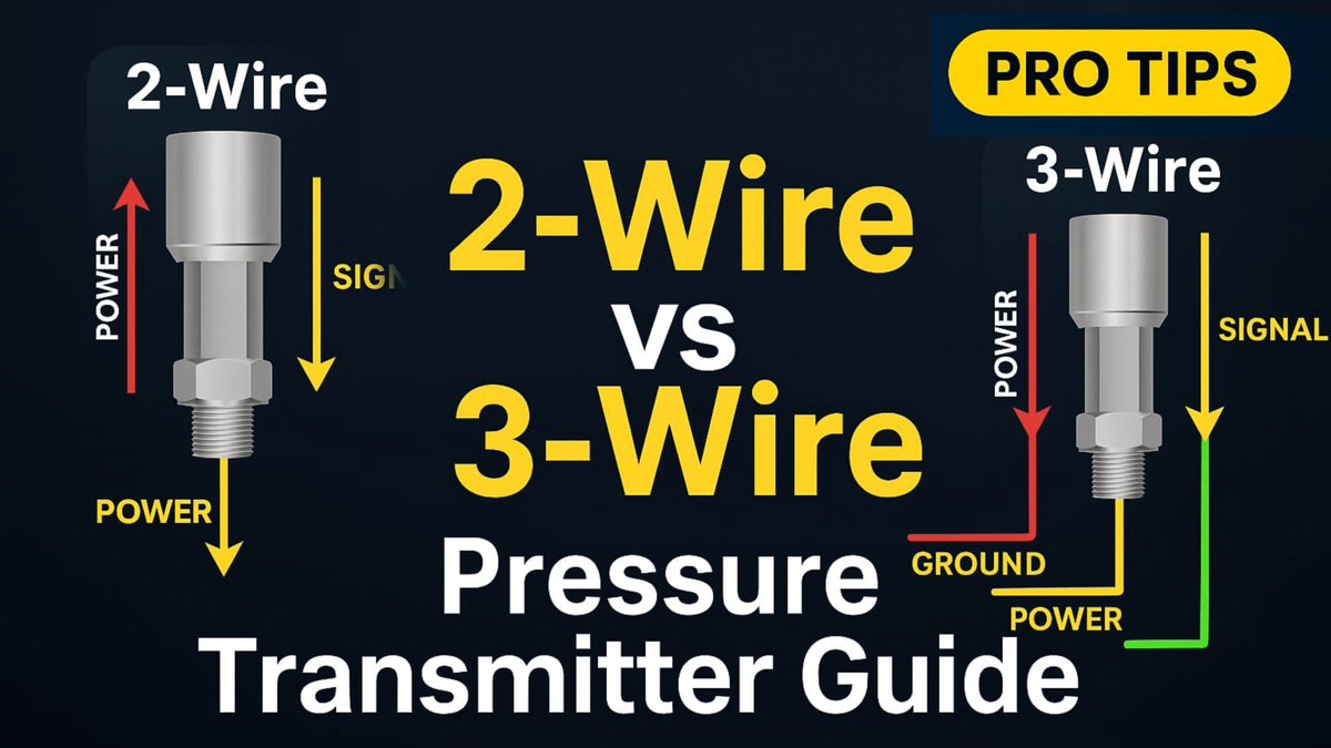 TechartRad28699's tweet image. 2-Wire vs 3-Wire Pressure Transmitters
What&apos;s the difference? What are the field best practices?

Radical TechArt explains it all—simple, actionable, and plant-ready!

Link: youtu.be/ousPuMgBFdw

#RadicalTechMart #RadicalTechArt #RadicalTalks #RajKanabar