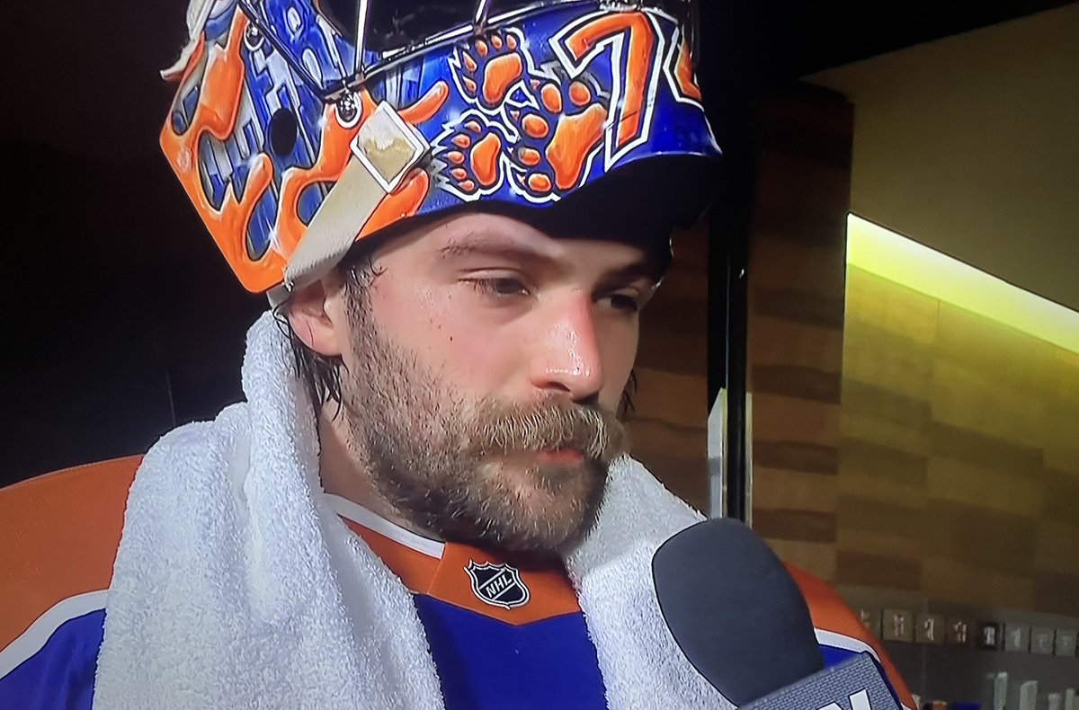 EdmOilersThots's tweet image. “Everyone in town wanted their beer league goalie in net over me and I wish them no harm, except maybe getting stuck in traffic on the Henday.. But to all the haters-Big Stu just put up a shutty. Hide your moms, cuz I'm back and I'm handing out moustache rides.” - Stuart Skinner