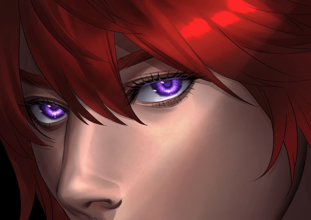 Dragon blood's eyes 🐲 

#DungeonsandDragons #DnDoc #OC