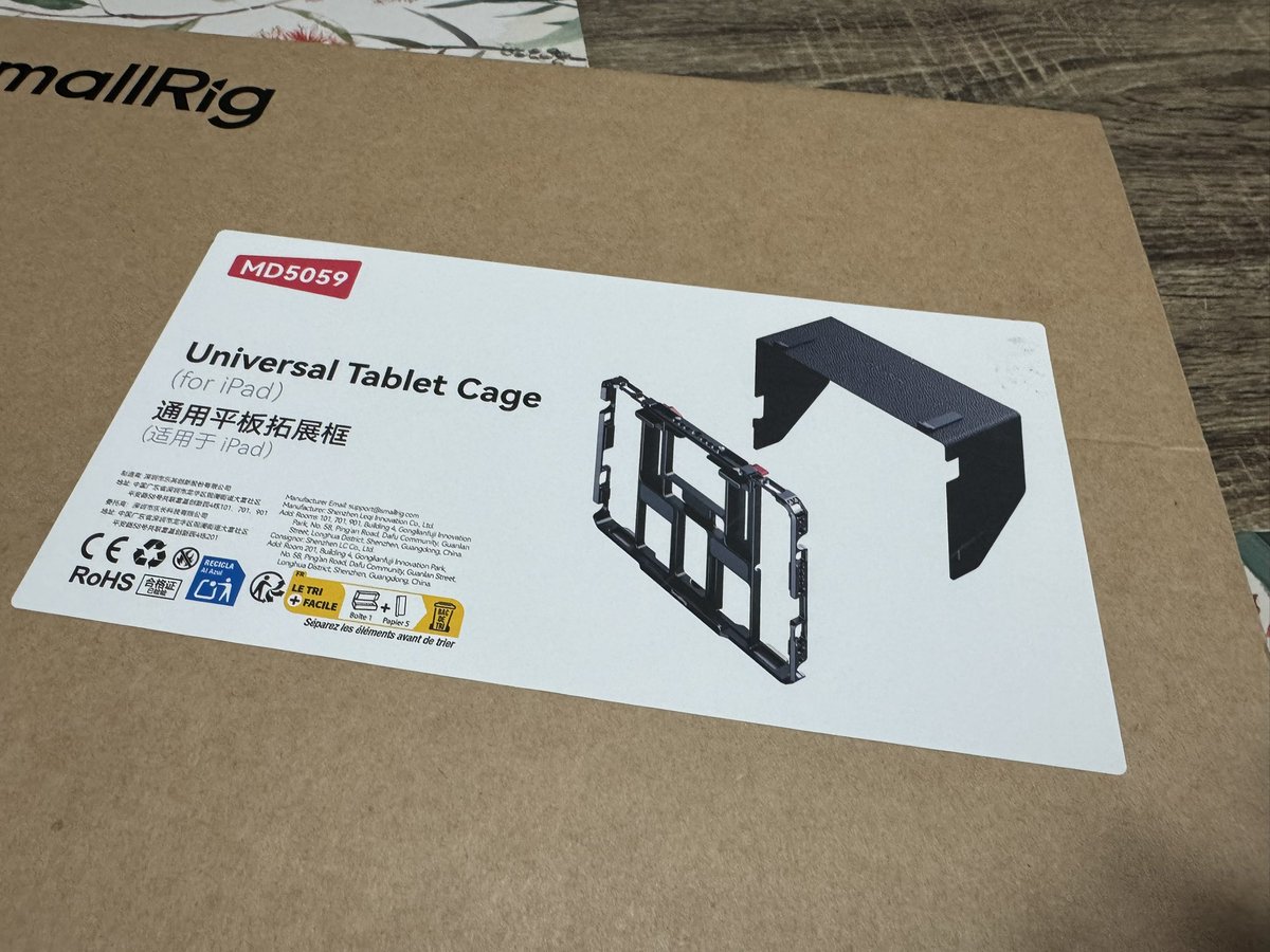 😍 <a href="/SmallRigGlobal/">SmallRig</a> continues to innovate on all of the products u never knew you needed. Prior to this new universal tablet cage I had one from another company which was a bit proprietary &amp; was insanely difficult to pop iPad 12.9” in/out. I’m an avid user of my Magic Keyboard.