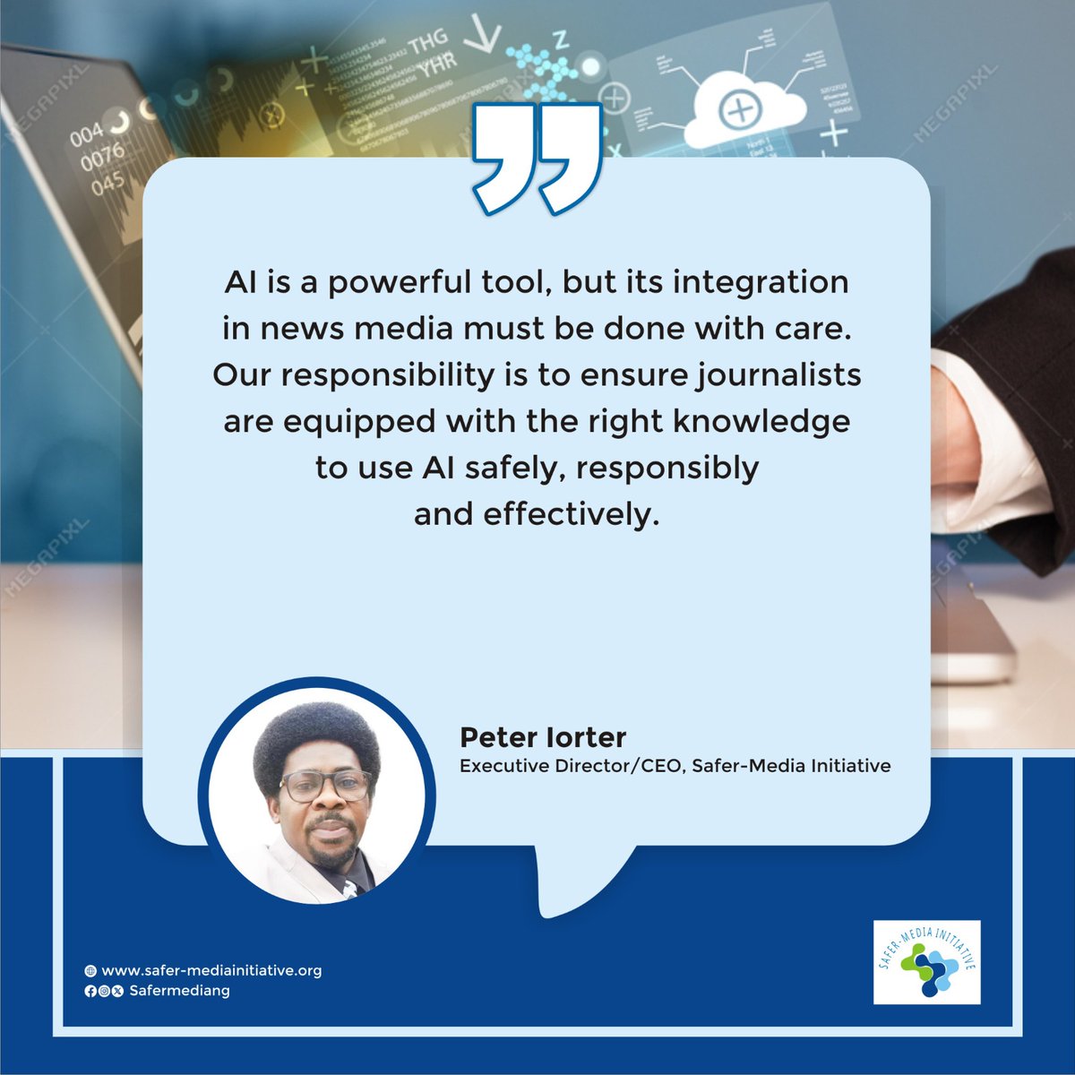 Safer-Media Initiative, marked World Press Freedom Day on 3 May 2025, observed under the theme "The Impact of Artificial Intelligence on Press Freedom and Media."