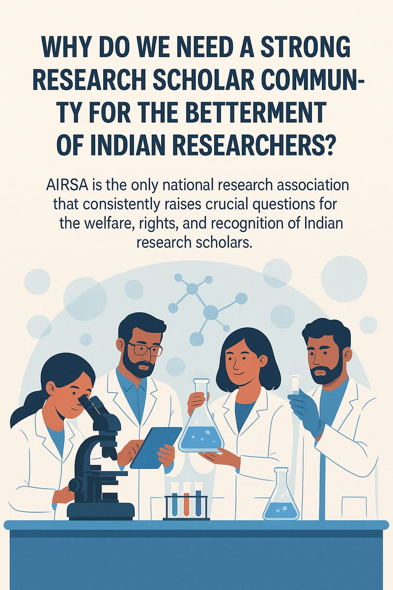 Let’s unite to bring meaningful change for the betterment of Indian researchers. <a href="/IndianExpress/">The Indian Express</a> <a href="/the_hindu/">The Hindu</a> <a href="/TheLallantop/">The Lallantop</a> <a href="/ThePrintIndia/">ThePrintIndia</a> <a href="/timesofindia/">The Times Of India</a> <a href="/ttindia/">The Telegraph</a> <a href="/TimesNow/">TIMES NOW</a> <a href="/htTweets/">Hindustan Times</a> <a href="/EconomicTimes/">Economic Times</a>