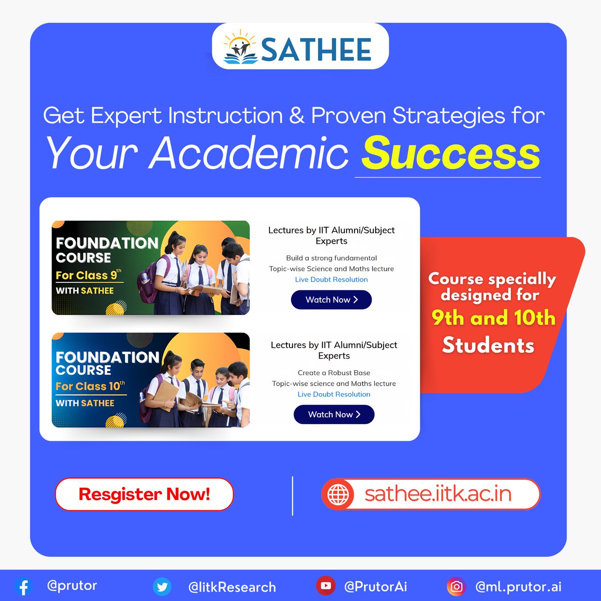 IitkResearch's tweet image. Prepare for success with our comprehensive Foundation Batch for Classes 9 &amp;amp; 10.
Enroll Now!
Link - jeetest.prutor.ai
#class9th #class10th #FoundationBatch #SchoolAdmissions #ncert