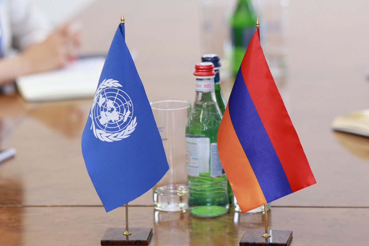 Minister of Territorial Administration and Infrastructure of RA #DavitKhudatyan received the delegation led by #ChristineWeigand, Representative of the United Nations Children's Fund (#UNICEF) in #Armenia.
