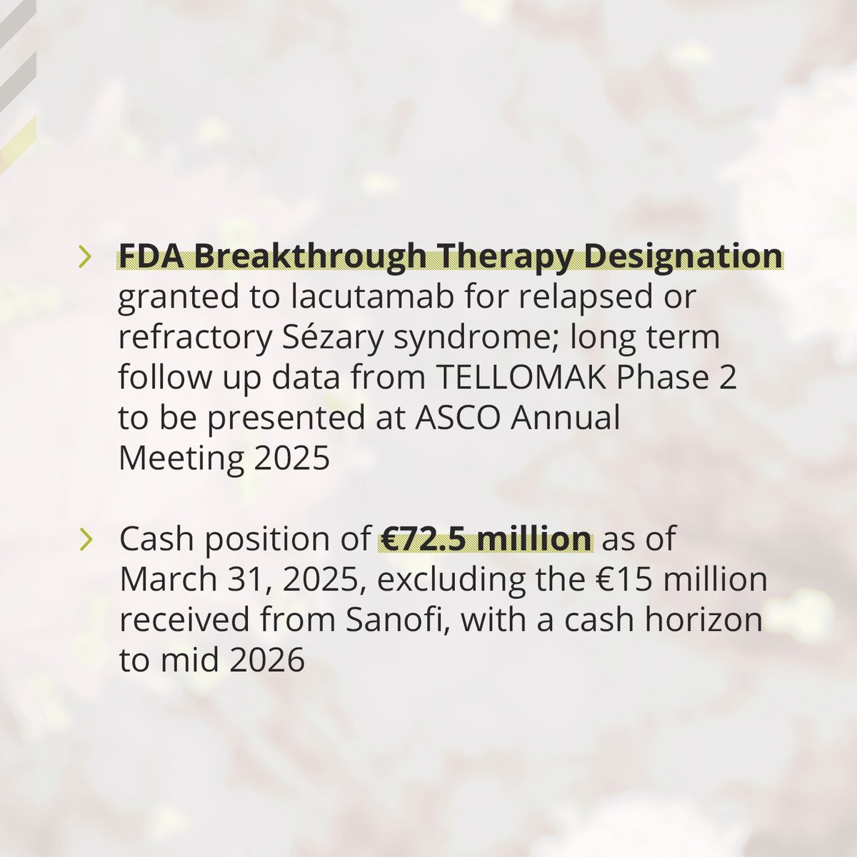 Innate Pharma reports first quarter 2025 business update and financial results 📊🔬

📢 Conference call to be held today at 2:00 p.m. CEST / 8:00 a.m. ET

More info in the press release: innate-pharma.com/node/3347/

$IPH $IPHA #InnatePharma #Q12025 #Webinar #Results
