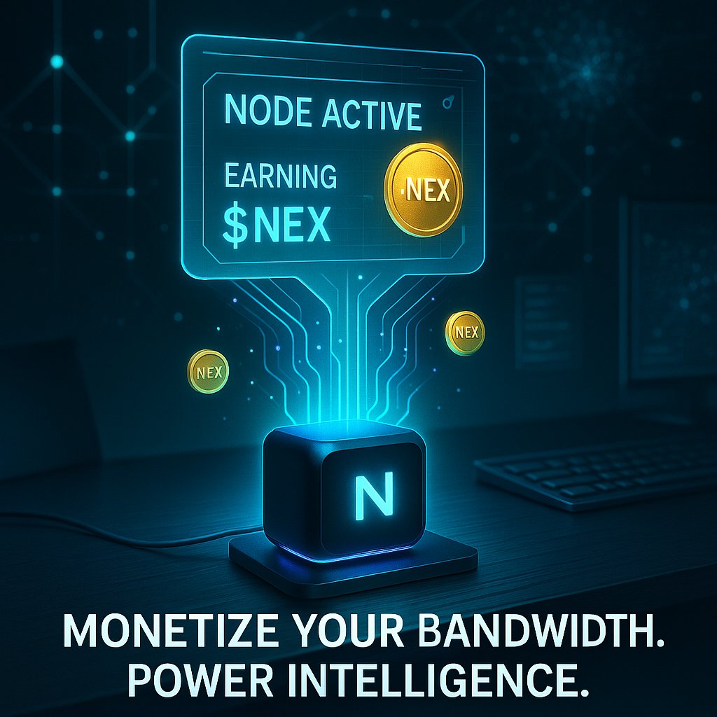 Plug in. Power up. Earn $NEX.
Nexify is a new way to participate in Web3 — from your home.
🔁 Retweet if you'd run a node.
#EdgeCompute #NEX #DePIN #Solana #Web3Infra