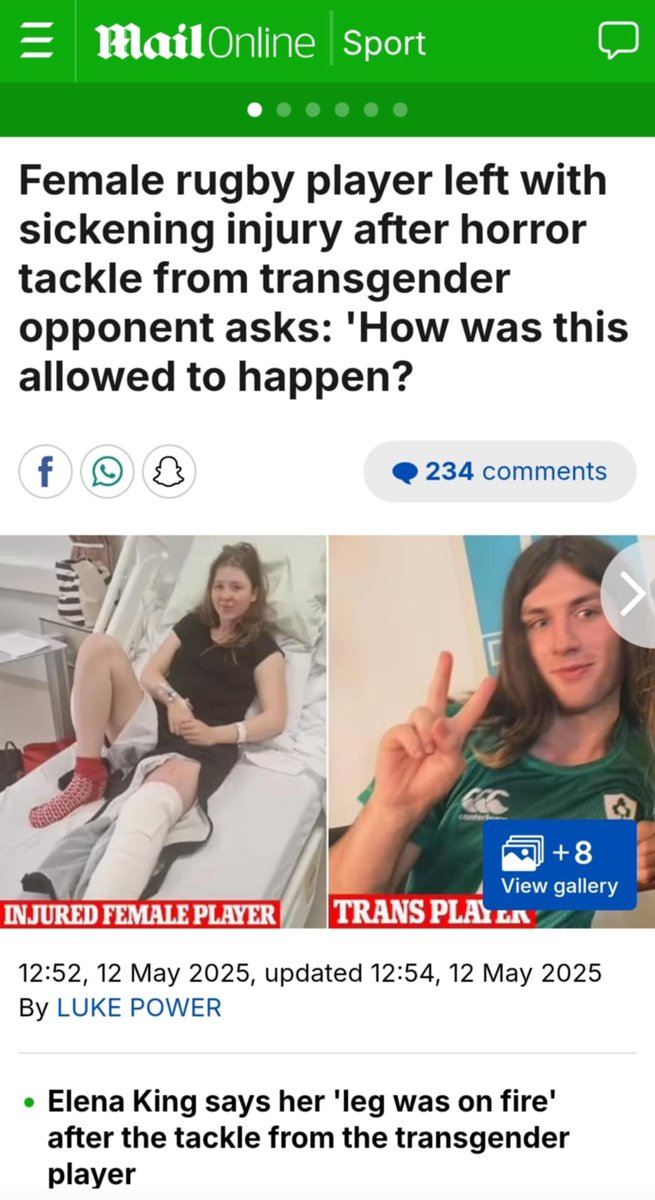 Serena_Partrick's tweet image. Dear @MailOnline,

Please, I am begging you, just say male.

Do you want your readers not to understand? Do you want this travesty to continue? Do you want more woman and girls harmed?

JUST. SAY. MALE.