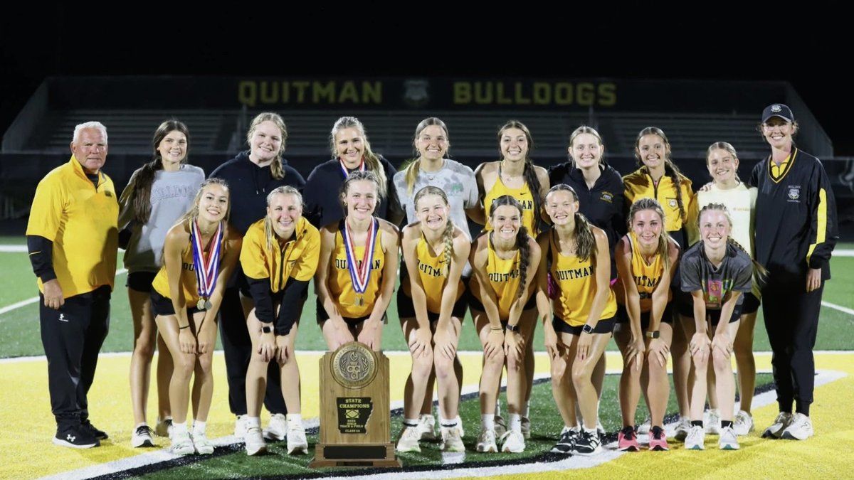 2025 Class 2A Girls Outdoor Track and Field State Champions: Quitman Lady Bulldogs 🏆💍🏃‍♀️

-Second state title in program history
-First state title since 2017
-20th state championship across eight sports since 2016
-14th girls athletic state title in school history
-Second state