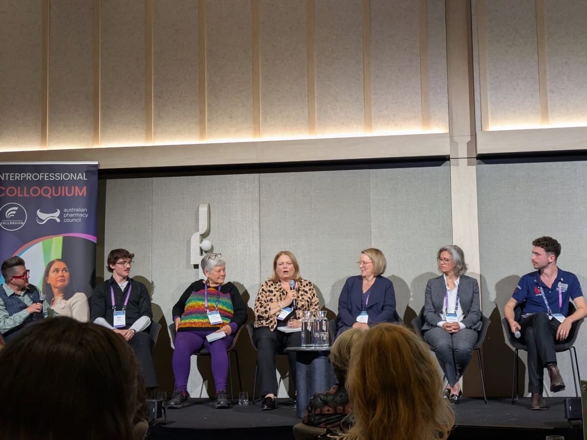 An important discussion about trust and collaboration in healthcare today at the #IPECOLLOQUIUM25! Very relevant to the wellbeing of pharmacists and all healthcare professionals 💙