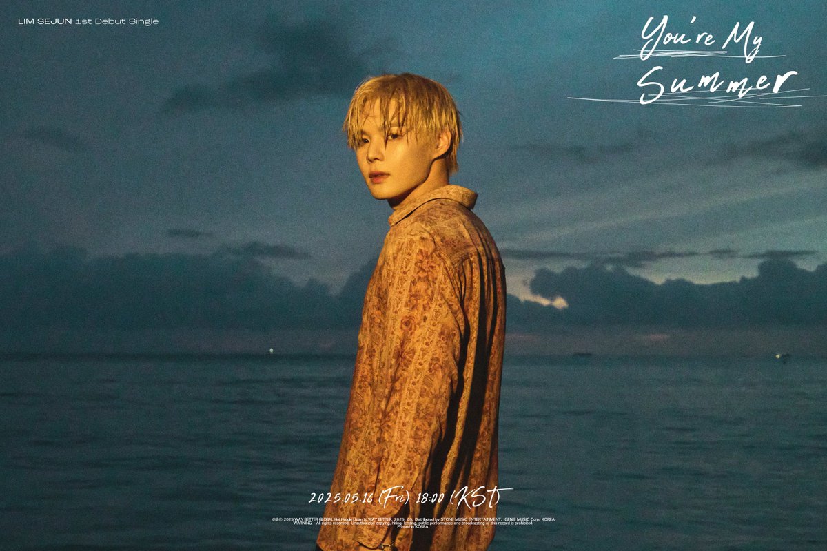 #Summer Concept Photo 04

#LIMSEJUN 1st Debut Single ‘You’re My Summer’ 
25.05.16 (Fri) 18:00 (KST) Coming Soon

#임세준 #썸머