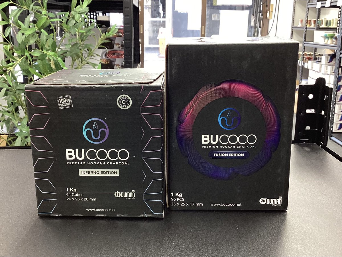 Bucoco フラット炭20個セット BUCOCO キューブ炭20個セット