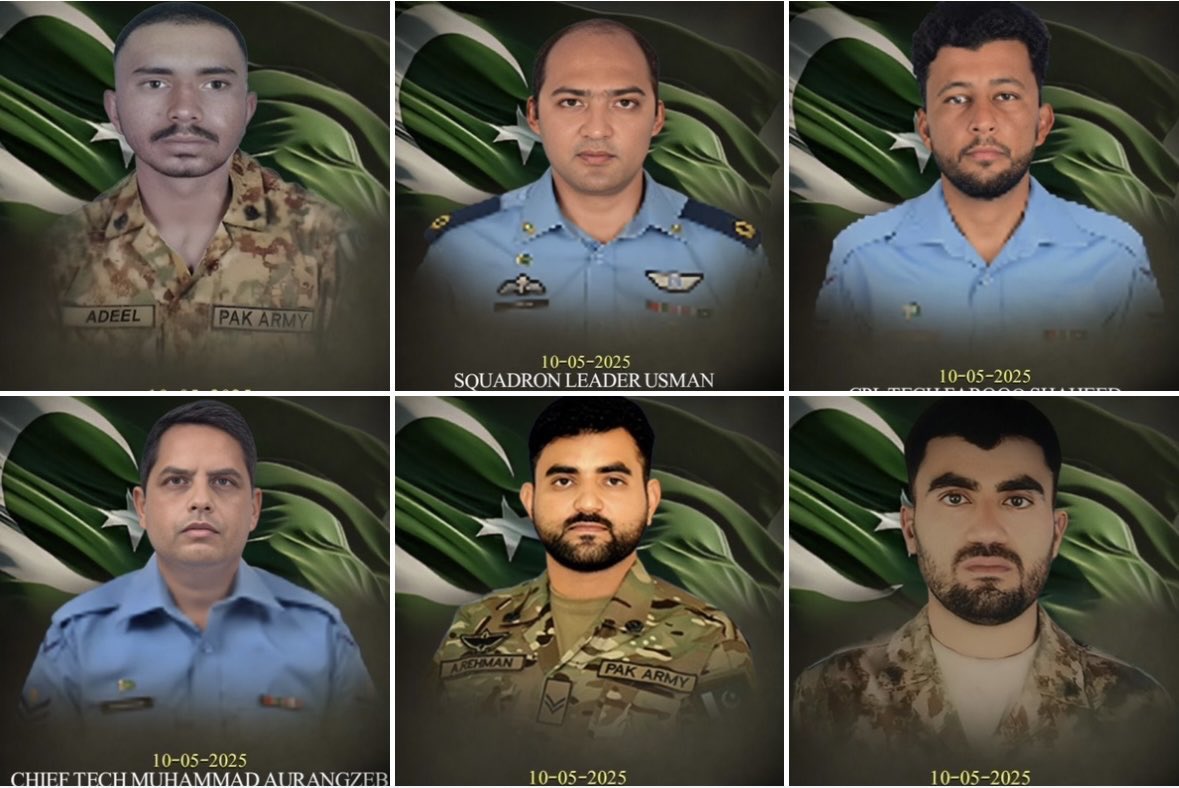 They stood between us and the enemy, shed their blood, and lifted the nation’s head in pride so we could live with honor. Your sacrifice will never be forgotten. May Allah SWT grant you the highest ranks in Jannah. 🤲
إِنَّا لِلّهِ وَإِنَّـا إِلَيْهِ رَاجِعونَ