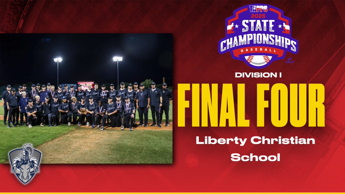 Congratulations to Liberty Christian School on their Final Four appearance in the 2025 State Baseball Championship Tournament⚾️