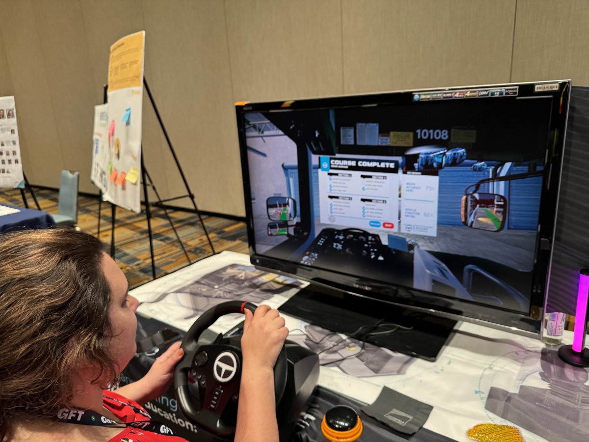 theXRman's tweet photo. We just set up our mixed reality booth (aka @MXTreality booth) for the #AASHTO conference - come drive a virtual bus, learn in #AR, reassemble a virtual reality wheel, or take the impossible quiz!
#BestDriverITW #DoTChallenge #VR #AR #MR #EmpathyEmulator https://t.co/Qau0V9V8RH
