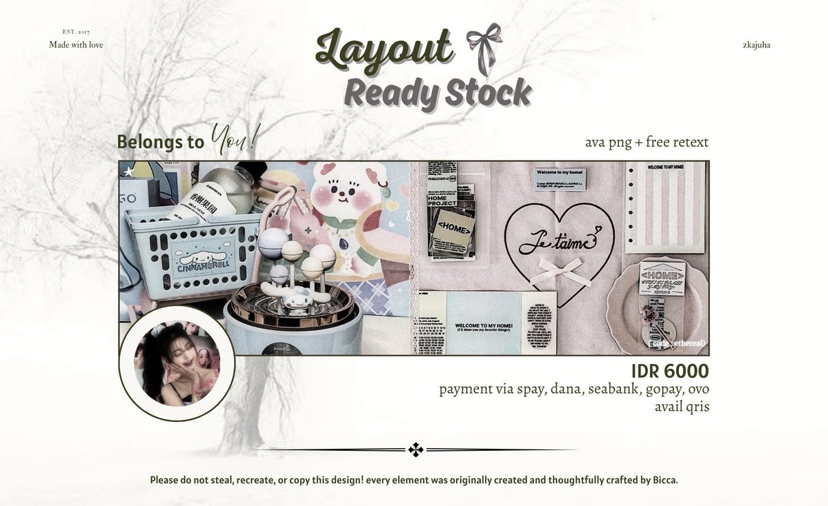 xwhine's tweet image. ㅤ
help repost, thank you! ׁ   ❤︎   ˖  

hi! i’ve a ready stock layout WONYOUNG/WONY new pict! for those who want it, you can DM me to take the layout! 💌 free retext, get ava png + jpg, price in pict 🤍

#zonauang #zonajajan  
  ㅤ