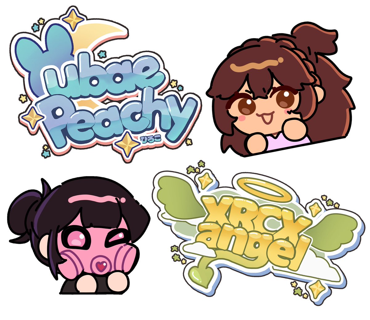 (300 php vtuber logo coms open!!)
I wanna practice making logos again!
Only taking 3 slots 🥺 
Can take Paypal but much prefer gcash!!
#logocommission #vtuberlogo