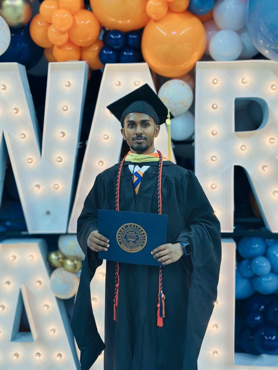 Thrilled to share that I’ve officially graduated with an M.S. in Soil microbiology from <a href="/AuburnU/">Auburn University</a>. Grateful for the experiences, lessons, and support of exceptional mentors and peers. Excited for what’s ahead! #WarEagle 🦅