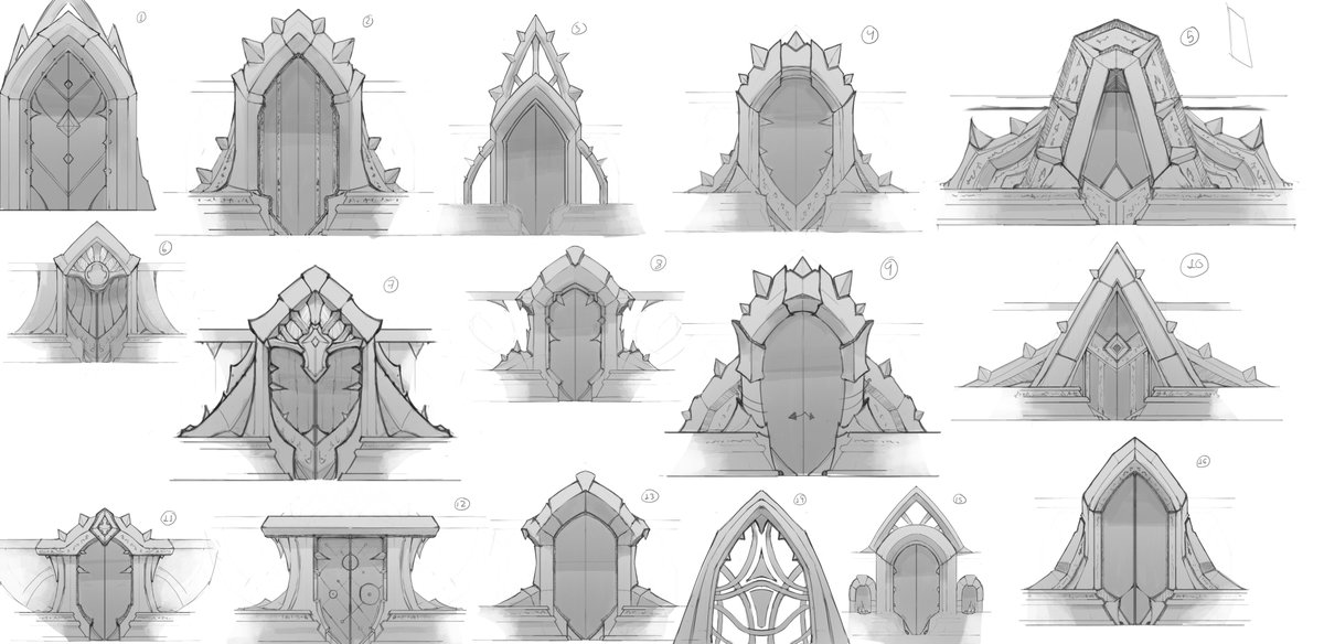 Archs options and test for the walls trying different shapes and interactions, this should be done previusly  and not after the doors buuuuuuuut I am stupid is fine 😇😇