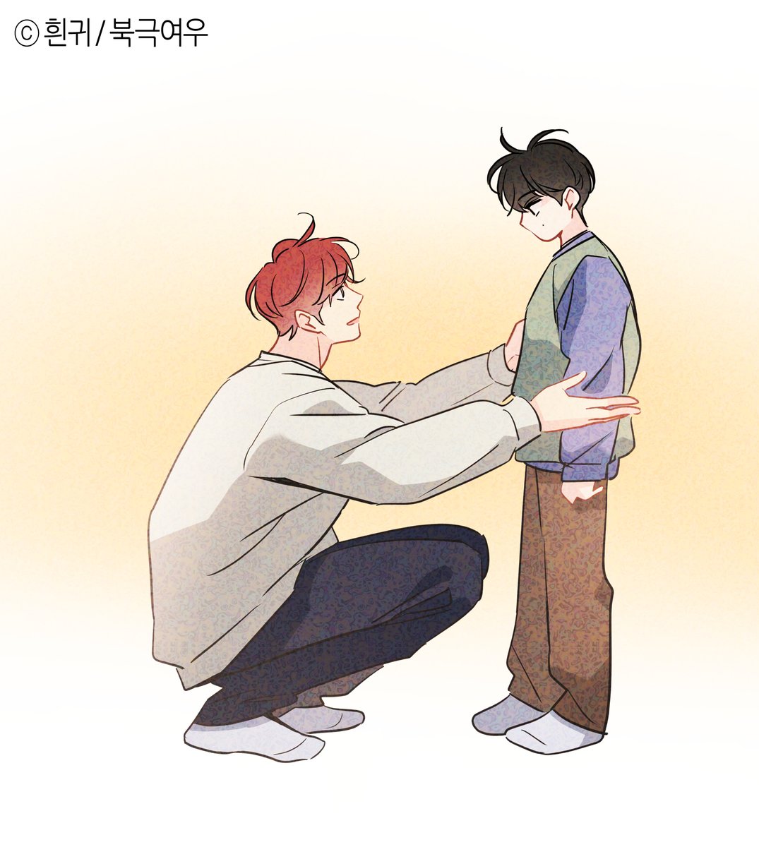 &lt;꿈자리가 이상한데요?!&gt; 리디 외전 15화, 그 외 외전 13화 🅄🄿🎇

자신의 어린 시절과 겹쳐보이는 지금의 정오를 보며,
위로의 말을 꺼낸 이범은 자신의 행동이
어디서 기인된 것인지 깨닫는다.

'이건… 사랑이구나. 형을 사랑해서 그랬구나.'

리디 bit.ly/3r9728D

봄툰