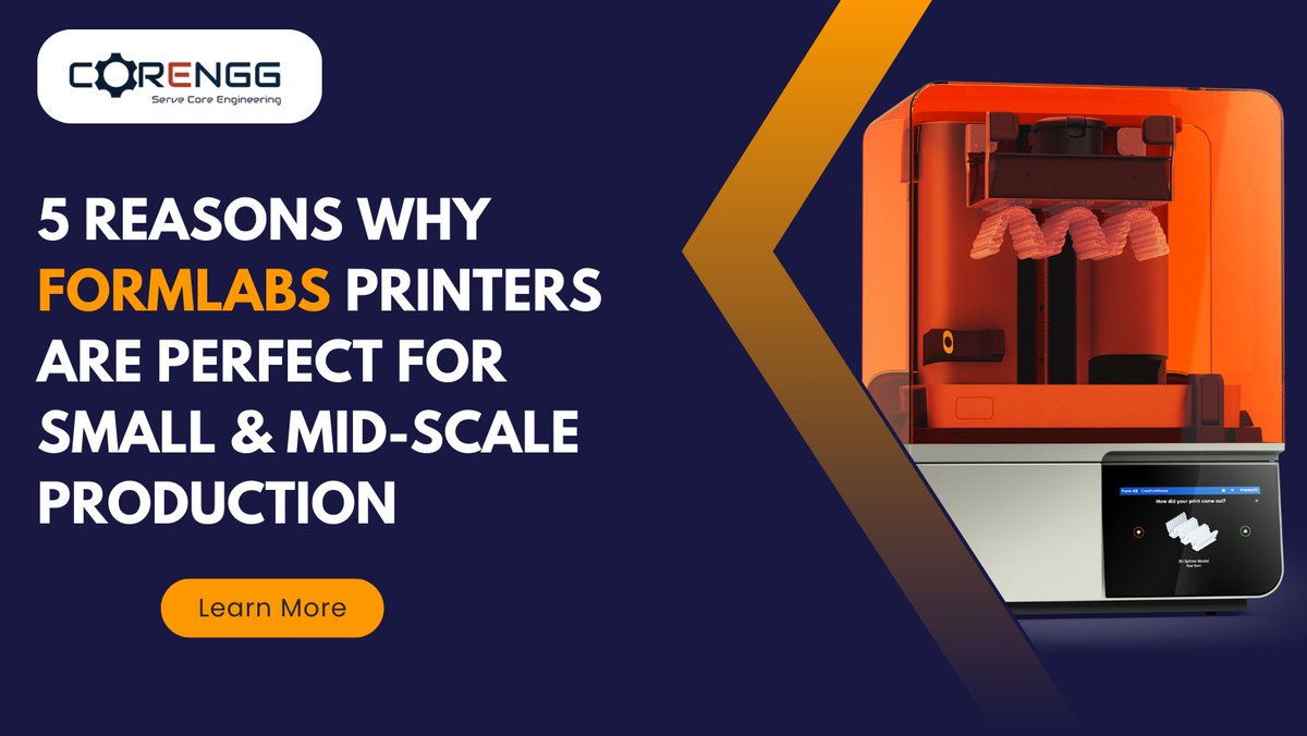 corenggtech's tweet image. Top 5 Benefits of Using Formlabs 3D Printers for Small-Scale Production

Learn how @corenggtech  helps manufacturers streamline their workflow using reliable Formlabs solutions.

Learn More: corengg.com/formlabs-top-5…

#Formlabs #3DPrintingSolutions #SmallScaleManufacturing