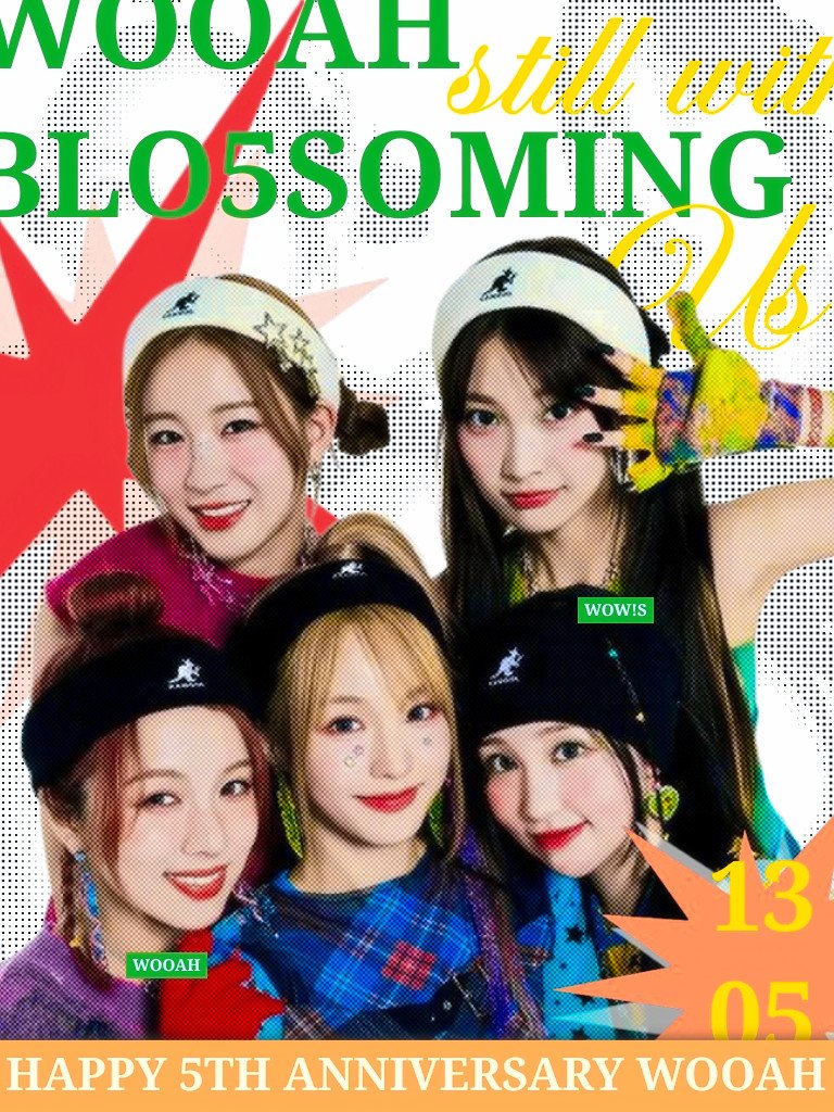 🌷’.. since the day we first bloomed beneath the same sky, the five of us have grown through every season, rooted in trust, reaching for light. May each step forward be a 𝘤𝘩𝘦𝘳𝘪𝘴𝘩𝘦𝘥 𝘣𝘭𝘰𝘴𝘴𝘰𝘮, and every dream a st☆r we rise toward, together.

#WOOAH_5TH_ANNIVERSARY