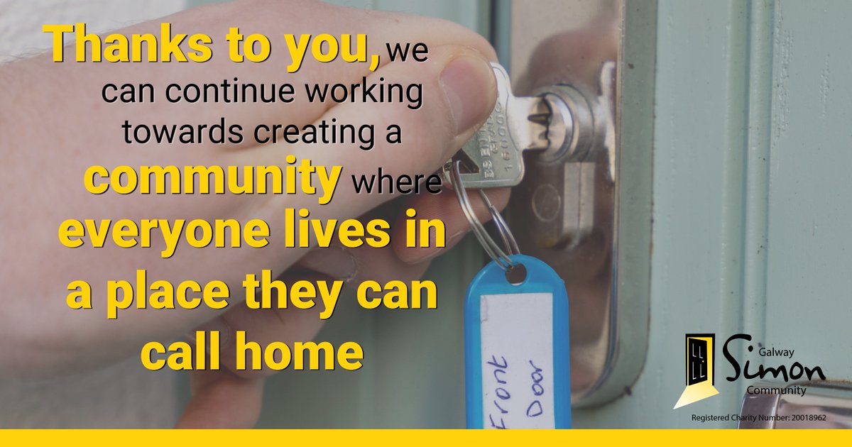 We support people in Galway, Mayo and Roscommon who are facing homelessness. We are here for people when they need us, for as long as they need us. Learn more 👉galwaysimon.ie/our-work/

#GalwaySimonCommunity