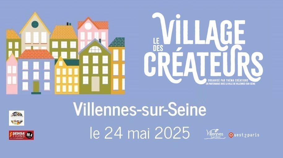 Radio SENSATIONS (@radiosensations) on Twitter photo 📣 Petit événement dans le domaine des salons de l'artisanat !
<a href="/themacreations/">Théma Créations</a> & la Ville de #VillennessurSeine présentent la 1ère édition du 𝗩𝗜𝗟𝗟𝗔𝗚𝗘 𝗗𝗘𝗦 𝗖𝗥𝗘́𝗔𝗧𝗘𝗨𝗥𝗦 𝟮𝟬𝟮𝟱 le 𝘀𝗮𝗺𝗲𝗱𝗶 𝟮𝟰 𝗺𝗮𝗶.
INFOS sur #RadioSensations > buff.ly/JvZVw5F 📣 Petit événement dans le domaine des salons de l'artisanat !
<a href="/themacreations/">Théma Créations</a> & la Ville de #VillennessurSeine présentent la 1ère édition du 𝗩𝗜𝗟𝗟𝗔𝗚𝗘 𝗗𝗘𝗦 𝗖𝗥𝗘́𝗔𝗧𝗘𝗨𝗥𝗦 𝟮𝟬𝟮𝟱 le 𝘀𝗮𝗺𝗲𝗱𝗶 𝟮𝟰 𝗺𝗮𝗶.
INFOS sur #RadioSensations > buff.ly/JvZVw5F