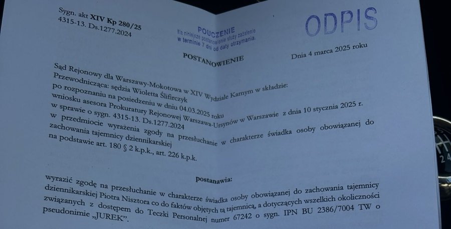 Jolanta Hajdasz (@jolanta_hajdasz) on Twitter photo dziennikarz nie ujawnia swoich tajemnic. Mówi się trudno, nawet wtedy , gdy nie rozumie tego sąd. Piotrze , <a href="/PNisztor/">Piotr Nisztor 🇵🇱</a> pełne wsparcie SDP w tej sprawie dziennikarz nie ujawnia swoich tajemnic. Mówi się trudno, nawet wtedy , gdy nie rozumie tego sąd. Piotrze , <a href="/PNisztor/">Piotr Nisztor 🇵🇱</a> pełne wsparcie SDP w tej sprawie