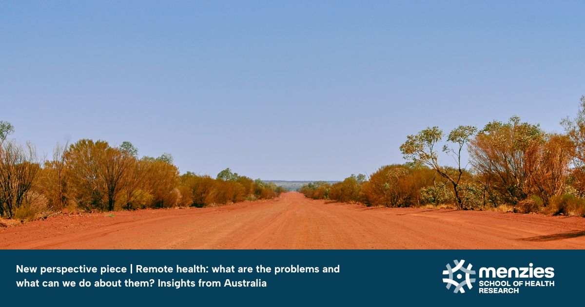 How is ‘remote’ different from ‘rural’? And why does it matter for health care? A new perspective piece led by Menzies Associate Professor Deb Russell dives into this distinction and its real-world impacts. Read the full piece here: rdcu.be/ekAsz