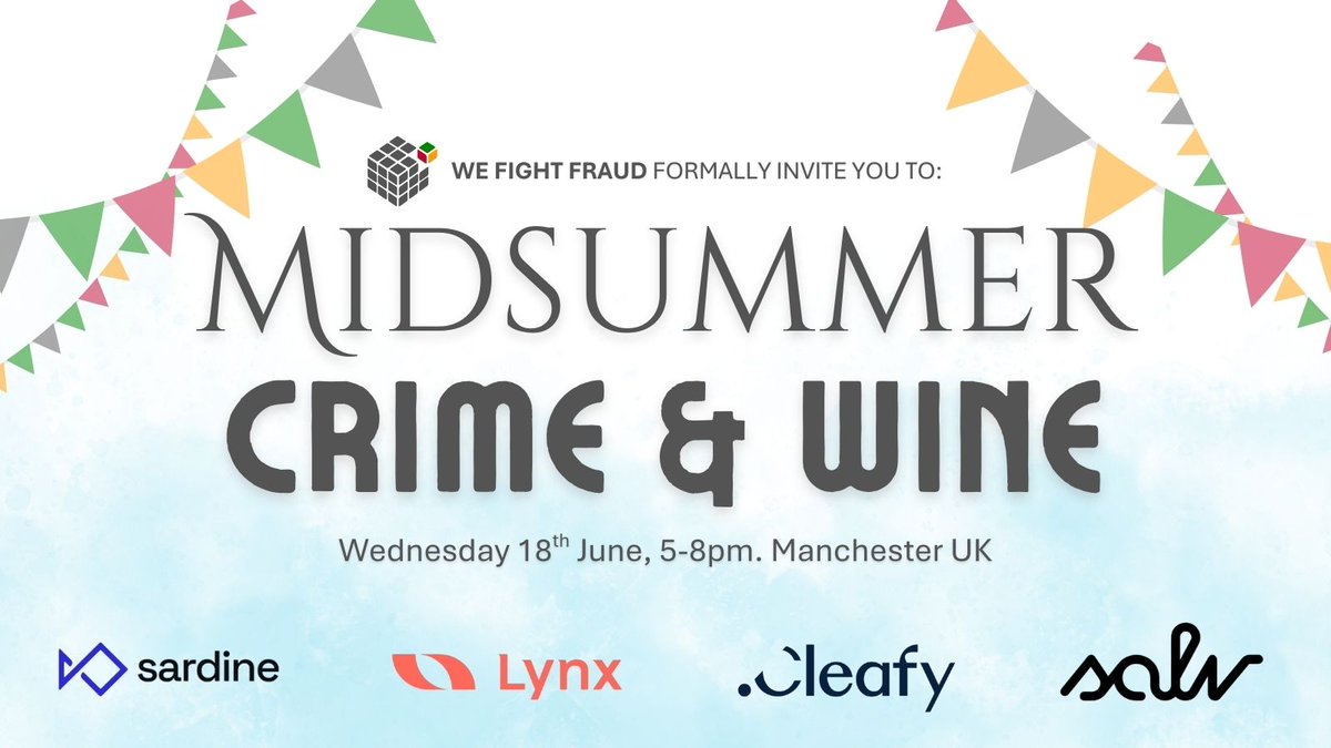 Midsummer Crime &amp; Wine🍷

What drives financial crime—and how do we stop it?

Join us 18 June in Manchester for real stories, bold insights, rooftop chats, &amp; wine.

Special guest: ex-fraudster Jodie Gayet in convo with Dr Nicola Harding.

🔗 lnkd.in/eNFuX4Fd #CrimeAndWine