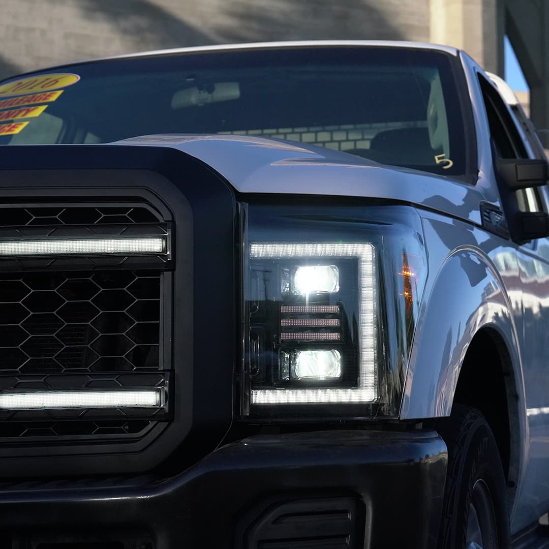 Coplusinc's tweet photo. Ever feel like your F250’s front end is missing that finishing touch?

COPLUS Full LED Headlights &amp; Grille for F250 2011-2016.
No cutting, no fuss. Plug, play, and roll out.
Built tough for the tough ones. Just like your truck.
　
#ford #fordsuperduty  #headlight #grille #coplus https://t.co/59TIT7S6By